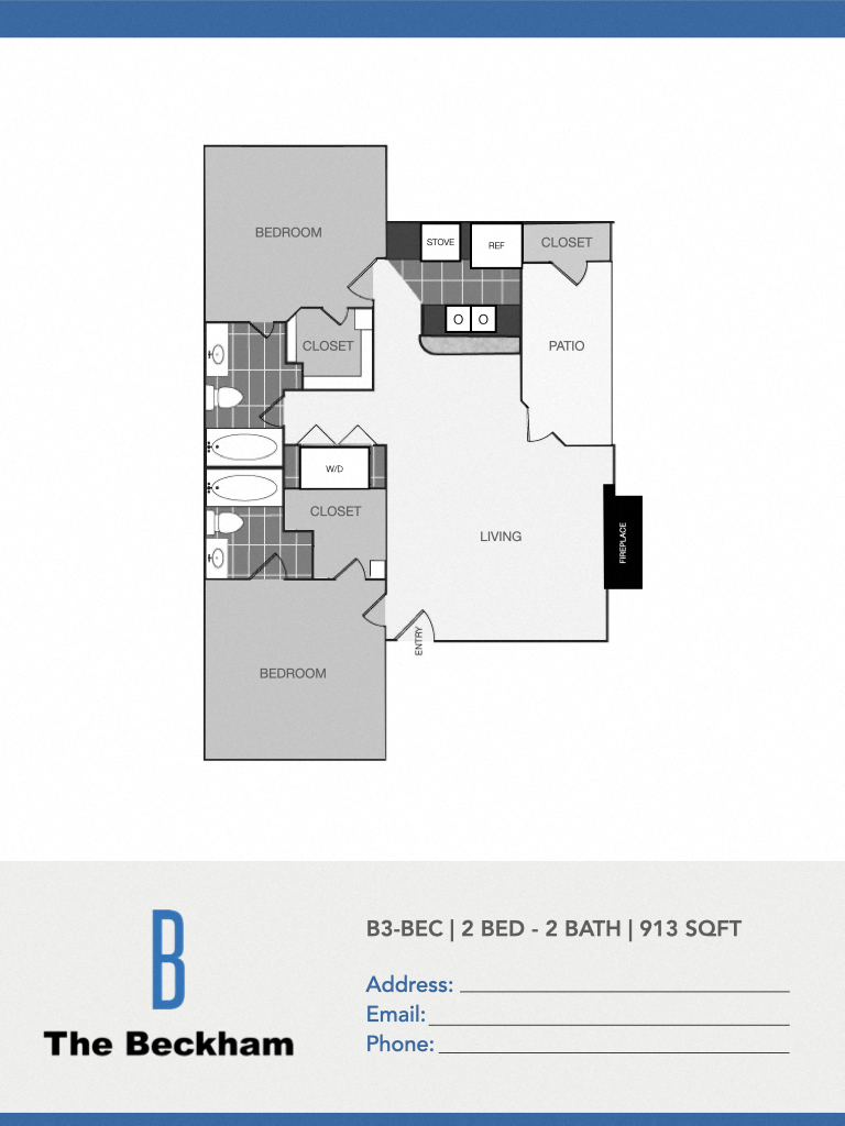 The Beckham B3 Floor Plan